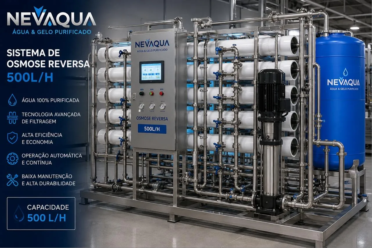 Sistema de osmose reversa industrial NEVAQUA